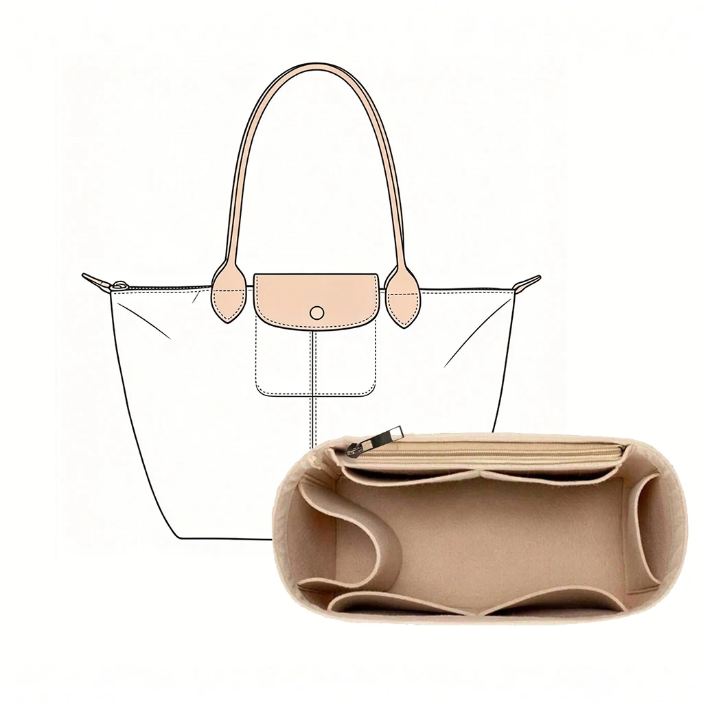 Cosmetic Bags - Bag Organizer Felt Purse Insert Women’s