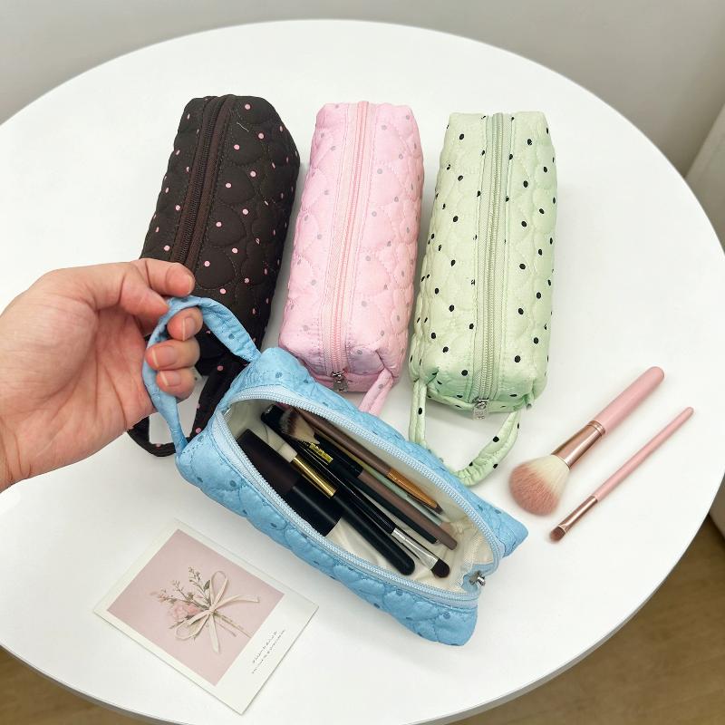 Portable Polka Dot Cosmetic Ba - đánh giá và giá Cosmetic Bags