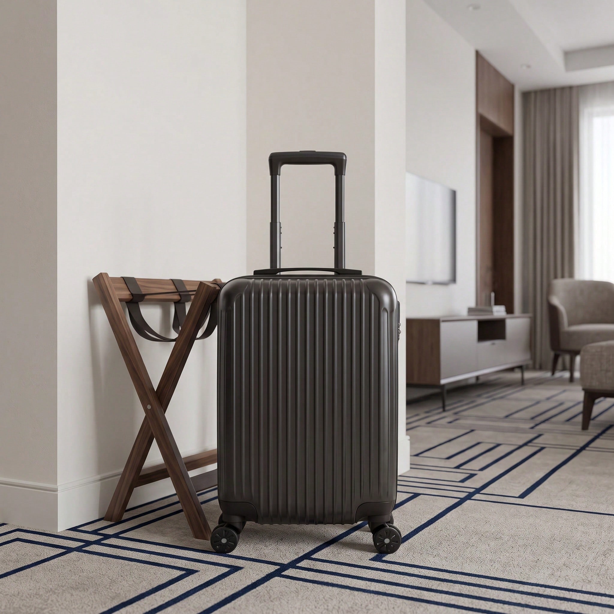 ABS Hard Shell Travel Luggage  - đánh giá và giá Spinner Wheel Rolling Suitcase 20 Inch