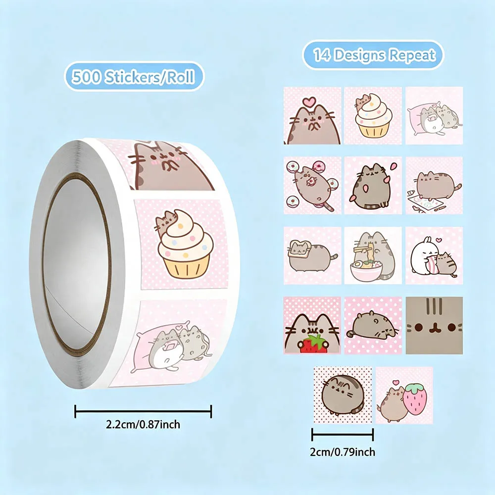 Hou 500pcs Pusheen Cartoon Cat - đánh giá và giá Handbags