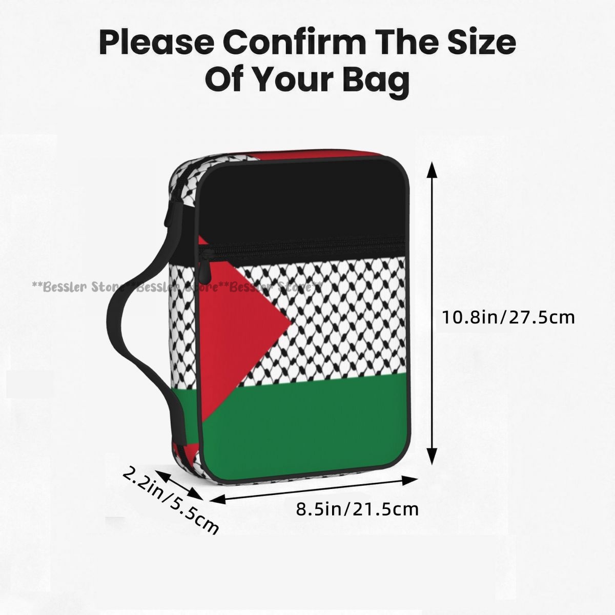 Palestine Flag Bible Bag Zippe - đánh giá và giá Handbags